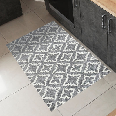 Maltese Gray Medium Washable Floor Mat