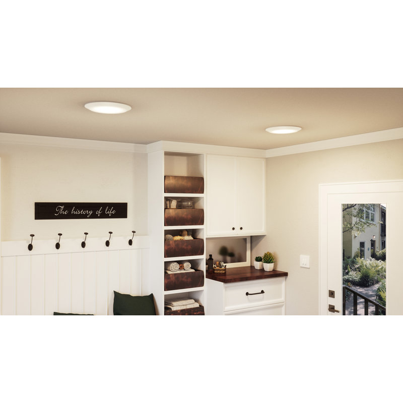 Diem 1-Light LED Flush Mount, 1.75" H x 12" W x 12" D, Fresco