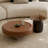 Round coffee table in ancient style