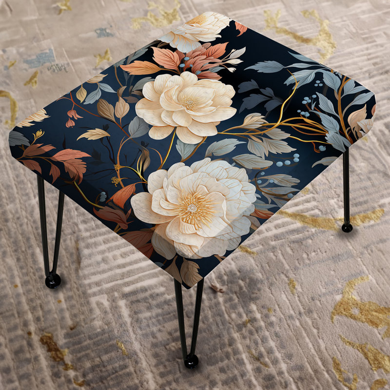 Motif discret Moody de Moonlight - repose-pieds rectangulaire floral