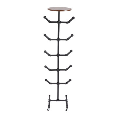 Portemanteau autoportant peu encombrant (base de 13,39 po), organisateur vertical à roulettes d'une capacité de 66,14 lb