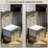 Rustic Farmhouse File Cabinet with 2 Spacious Drawers, Distressed Light Gray Finish for Office Storage