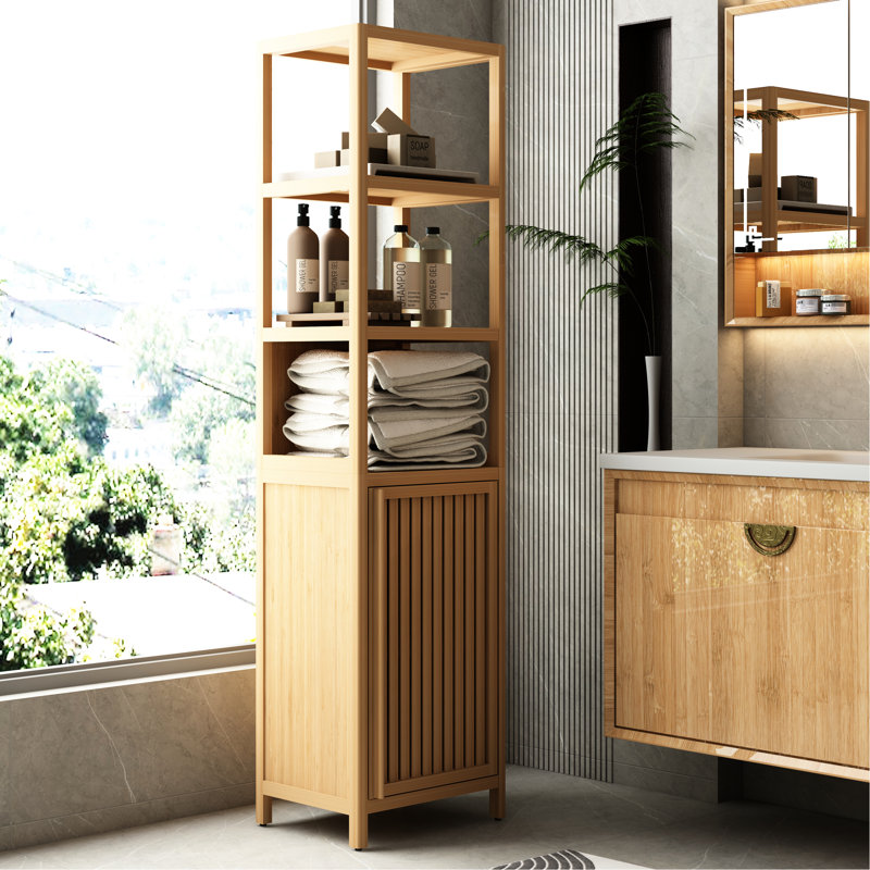 Garde-robe naturelle avec tablettes à 3 niveaux