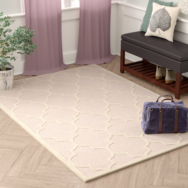 Tapis géométrique en laine touffeté à la main Cannen, Rectangle 9 pi x 12 pi
