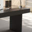 Bureau rectangulaire noir / beige en verre trempé + bois manufacturé avec 6 tiroirs-731891977-731891978