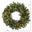 Faux Lighted Pine Plastic 30'' Wreath
