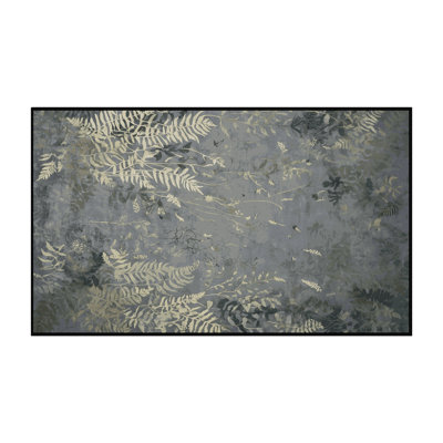 Machine Washable Gray Area Rug