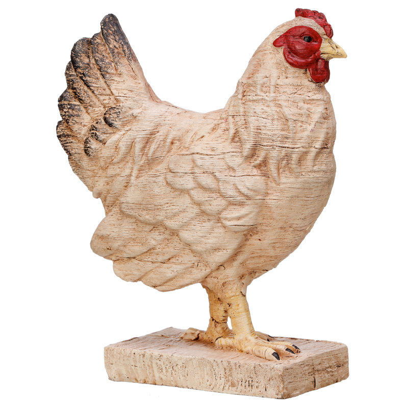 Brycelynn Resin 'Carved' Hen