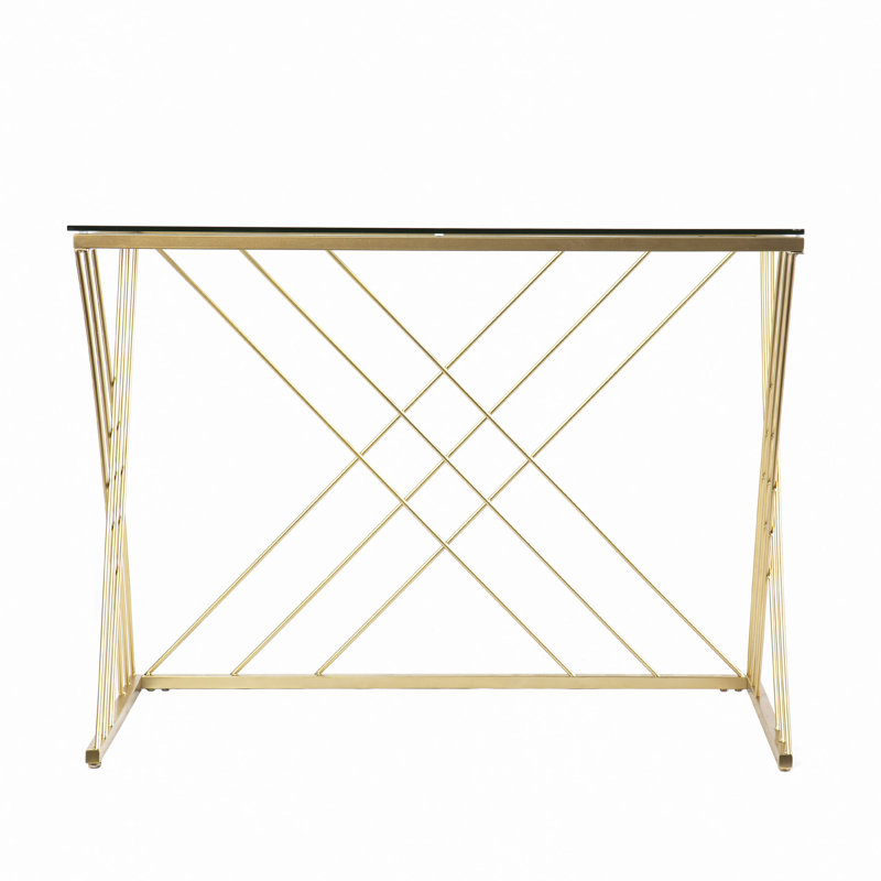 Bureau moderne avec plateau en verre