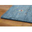 Tapis tribal bleu Gabbeh 10 x 10