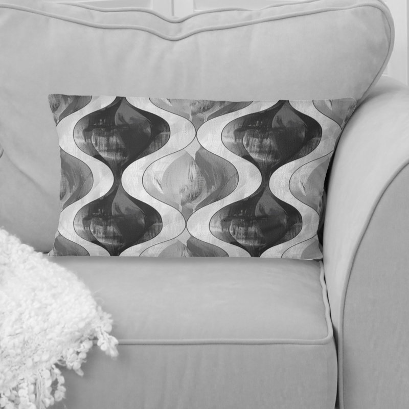 Coussin noir Modern Trellis III - Modern
