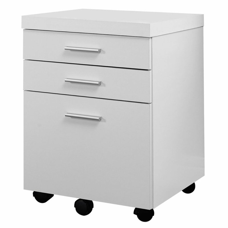 17.75'' Wide 3 -Drawer Mobile File Cabinet
