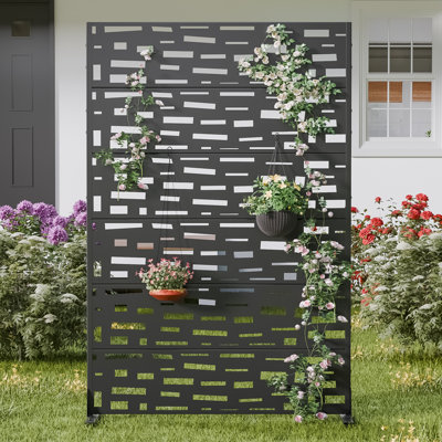 72" Outdoor Rectangular Metal Privacy Screen