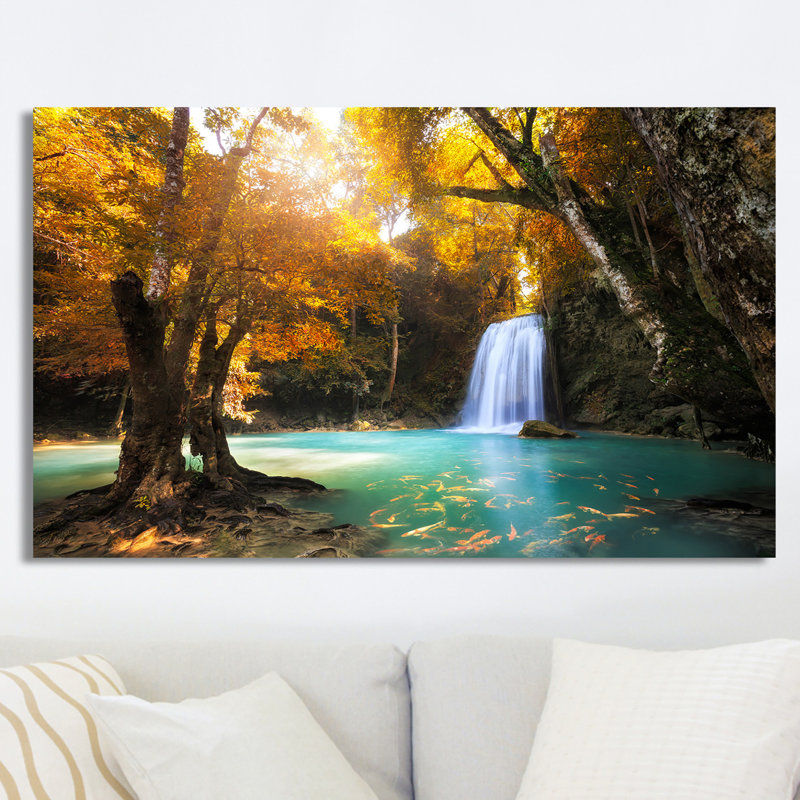 « kanchanaburi, thaïlande », reproduction de photo sur toile tendue, H 18 po x l 30 po x P 1 po