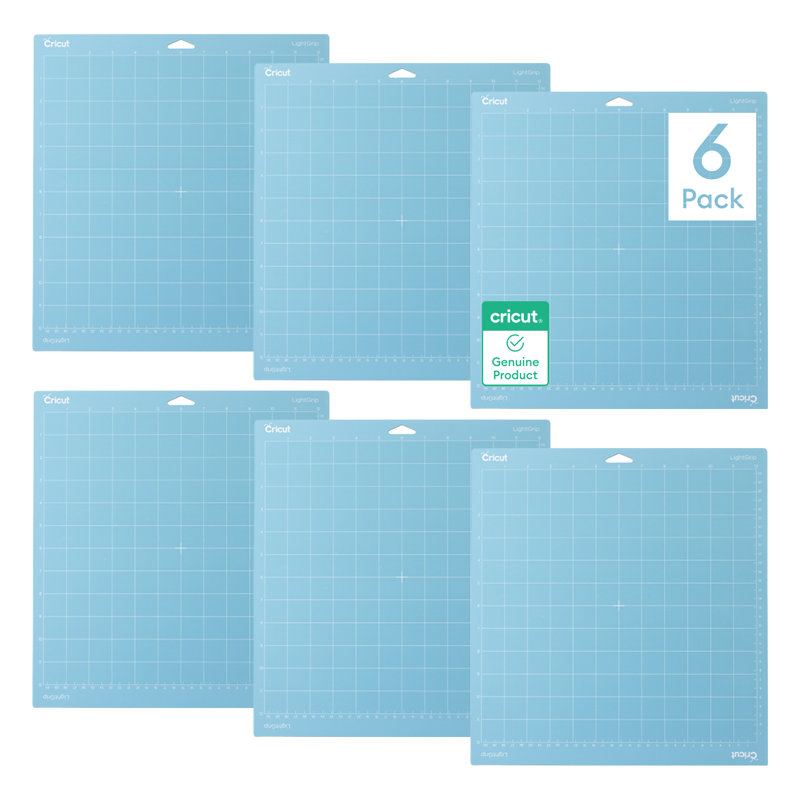 Tapis de découpe Cricut LightGrip, 30,5 x 30,5 cm, ensemble de 6