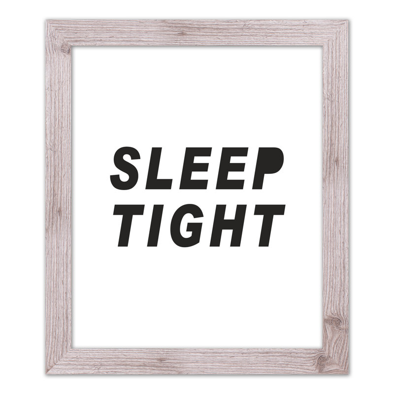 «Sleep Sleep», art encadré simple, H 24 po x l 20 po x P 0,75 po, Cadre blanc