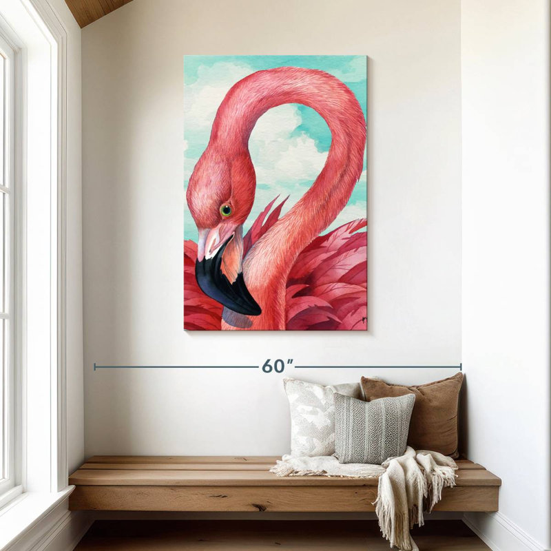 Brampt Fab Flamingo, 45" H x 30" W
