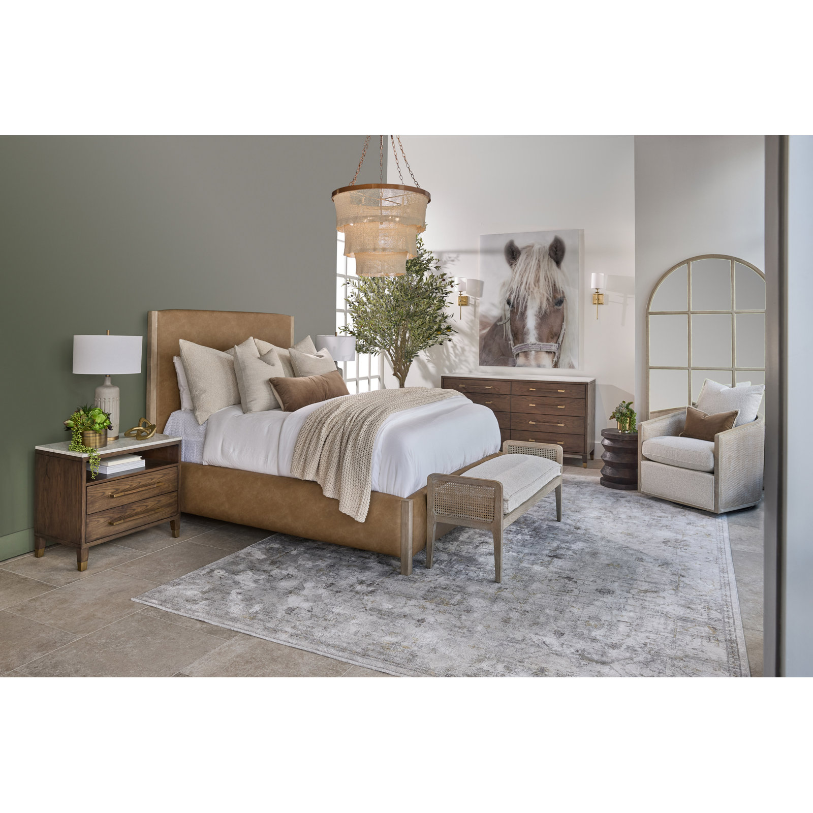 Alia Bench, Beige
