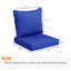 Coussin et coussin d'extérieur bleu marine, 4 places, pour relaxer confortablement