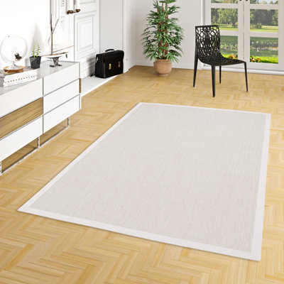 Solid Colour Flatweave Area Rug