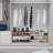 32'' Wide 3-Tier Wire Grid Shoe Rack Shelf for Closet Stackable and Adjustable-2050845086