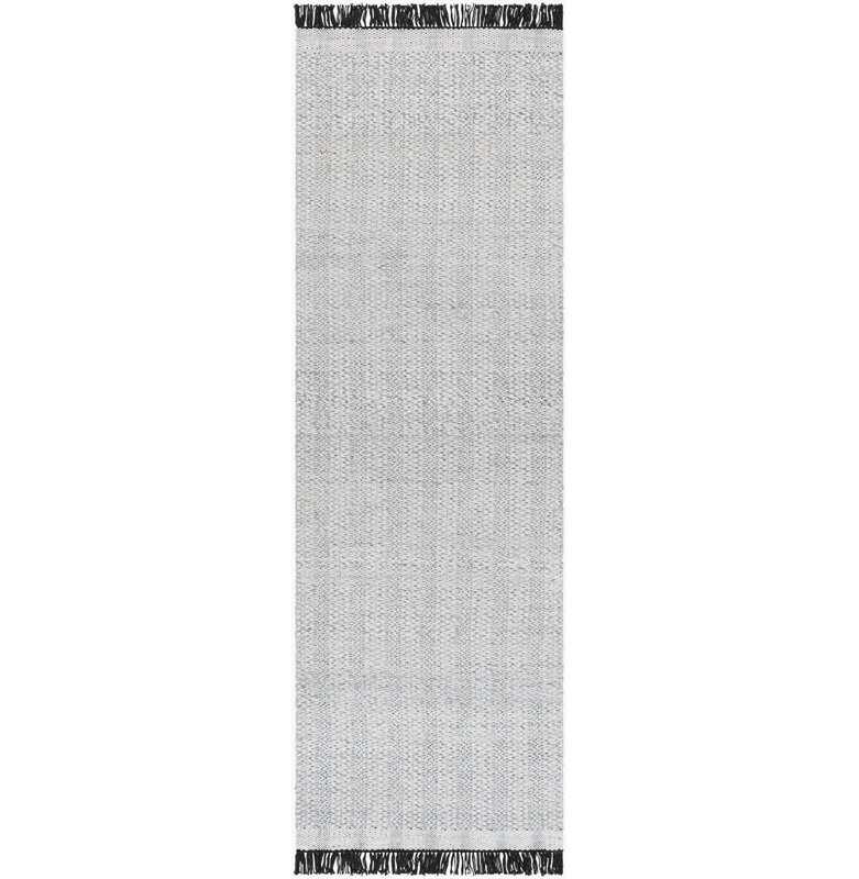 Striped Area Rug, Light Gray, Runner 2'6" x 8'