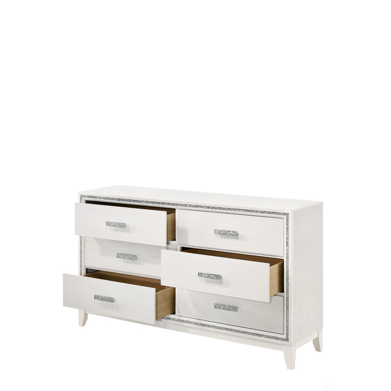 Commode, organisateur de commodes en bois, Blanc