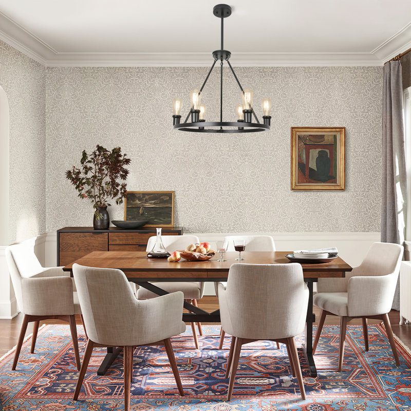 6 - Light Dimmable Chandelier