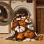  Washable Autumn Pumpkins Farm Area Rug-1814698759