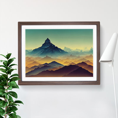 Captivating Mountain Landscape - Framed Print