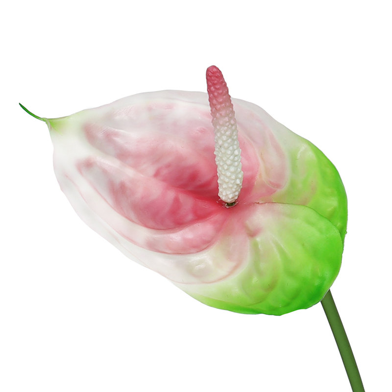 Tige de fleur artificielle artificielle Real Touch, Rose vert