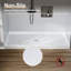 Receveur de douche 91 x 91 cm avec bonde centrale, fond texturé antidérapant et couvercle de bonde en acier inoxydable SS304