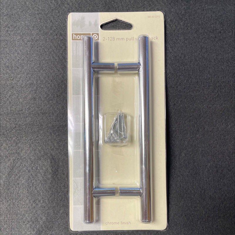 (Paquet de 2) Poignée barre 5 po chrome 085-03-3793