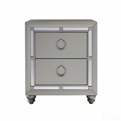 Silver Nightstand