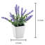Arrangement floral lavande artificiel en pot