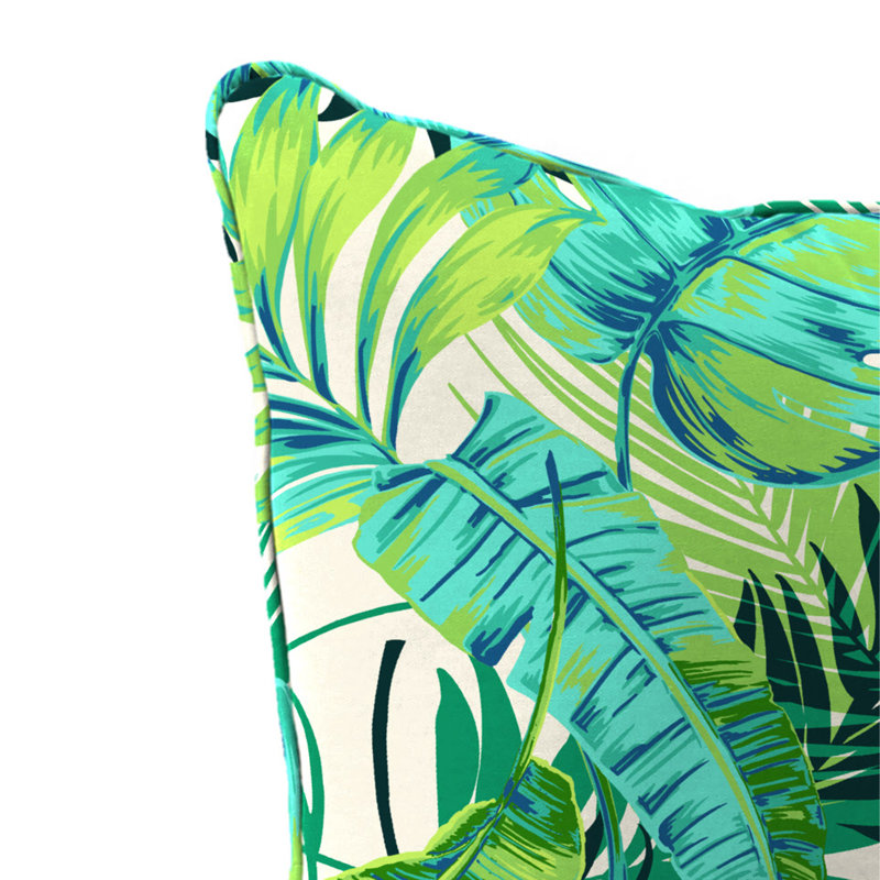 24" x 26.5" Outdoor Deep Seat Chair Cushion Set with Welt, Kadir Iceberg