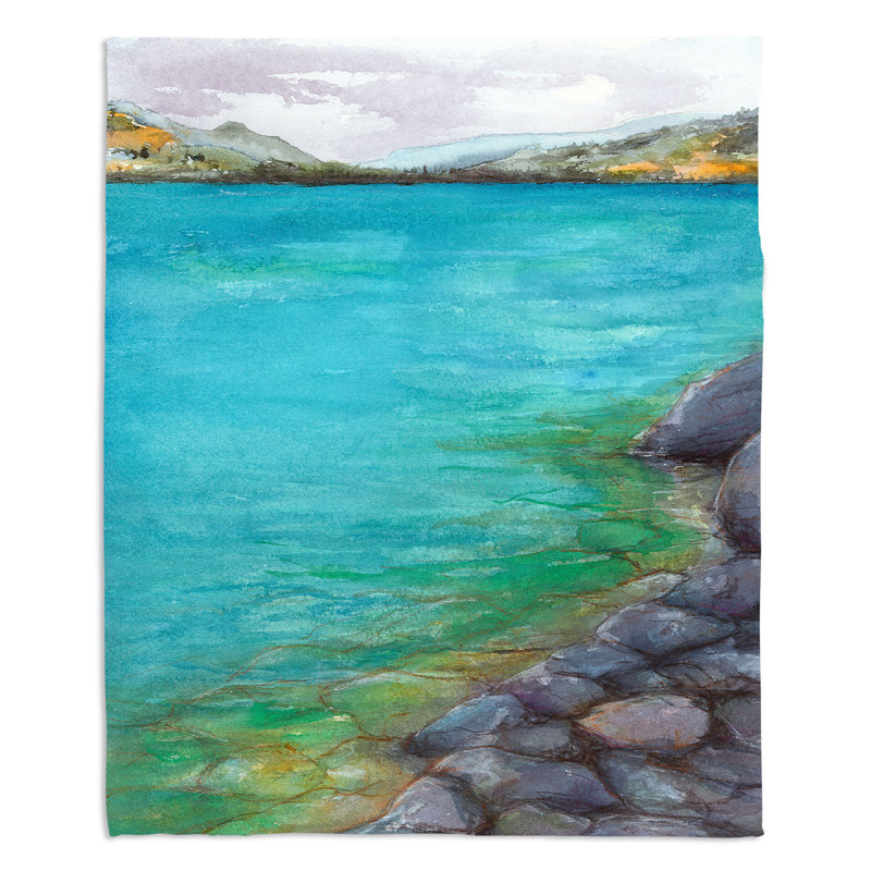 Hand Woven Throw Blanket, 51" x 60"