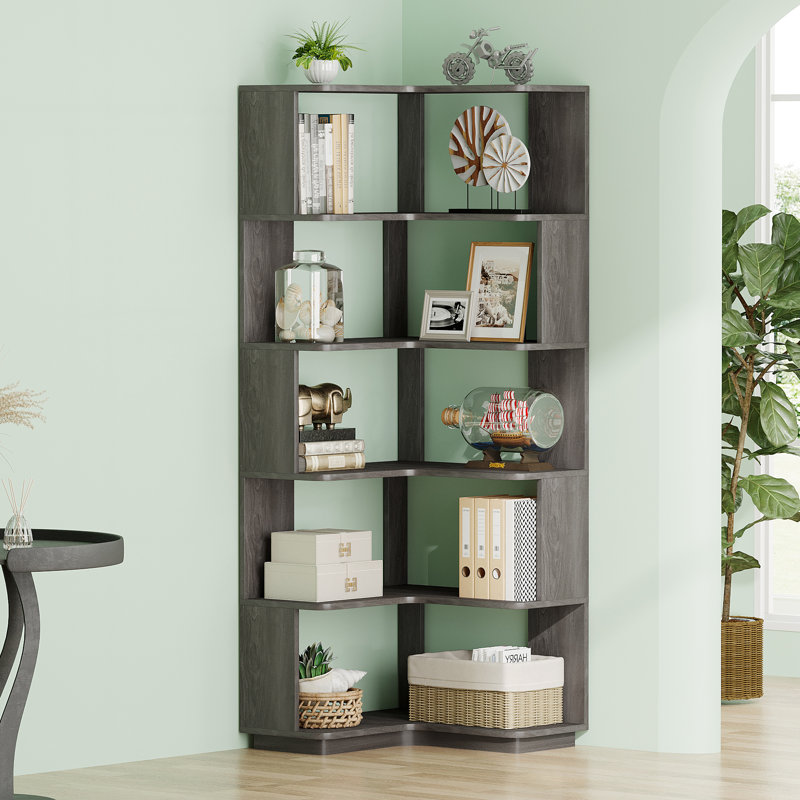 Nyajiah Bookcase, Dark Gray
