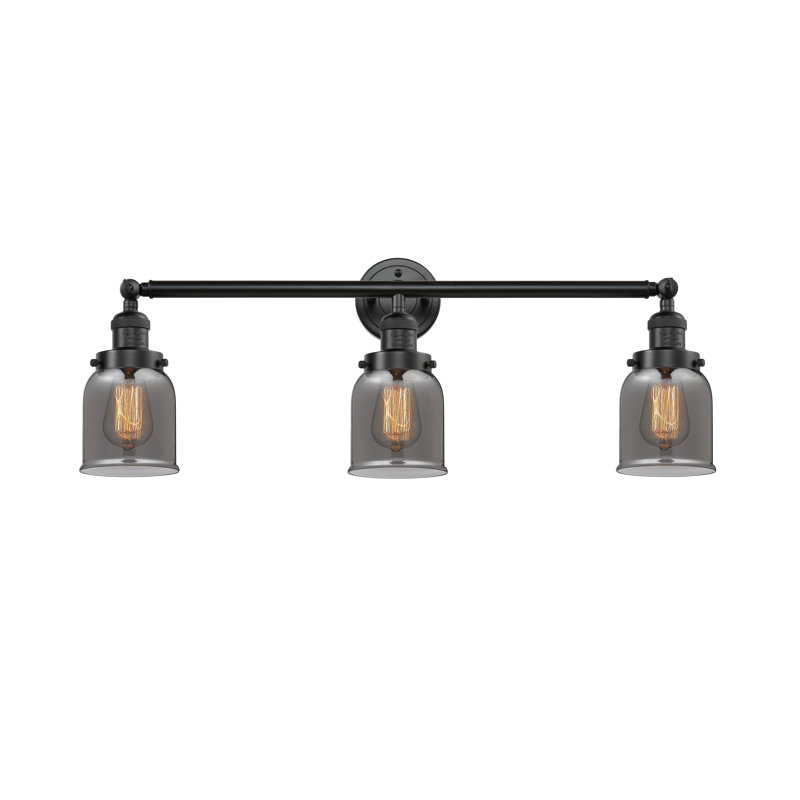 Aponte 3 - Light Dimmable Vanity Light, Plated Smoked, Oil Rubbed Bronze, 6 Watt Vinage LED Bulb