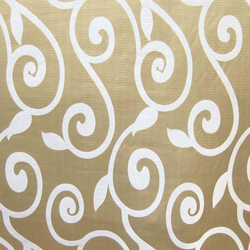 Rimmel Fabric | Modern Floral Vine Print Fabric | Drapery & Curtain Fabric, Turquoise