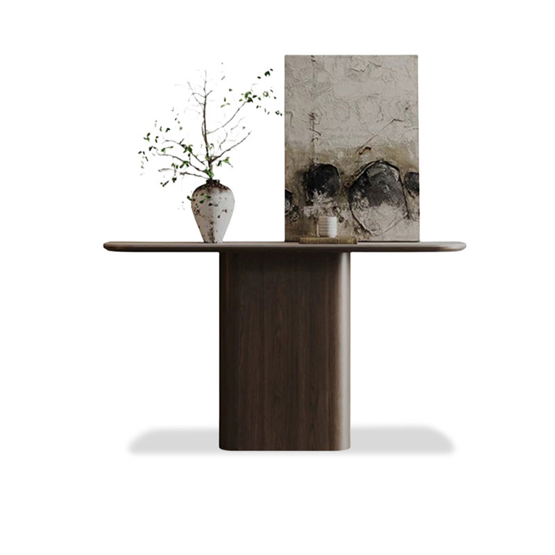 Table d'entrée en noyer, H 33,46 po x l 62,99 po x P 13,78 po