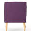 Fauteuil mauve de style Mid-Century moderne, coussin pour plus de confort, fauteuil avec pieds en bouleau, siège rembourré et siège confortable