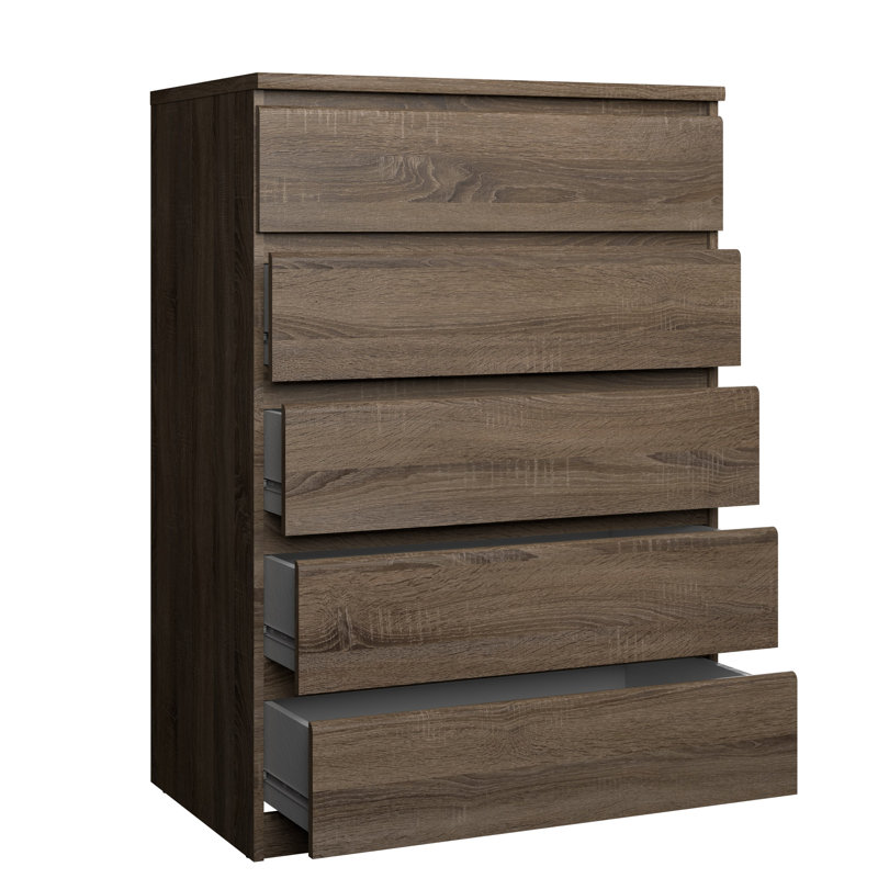 Jada 5 Drawer 30.31" W Chest, Truffle Oak
