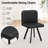 60" Wood Dining Table Set With 6 PU Leather Chairs-114023451-125797562