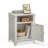Bauman Farmhouse Nightstand, Bedside Table with a Cabinet and Open Compartment-73822924