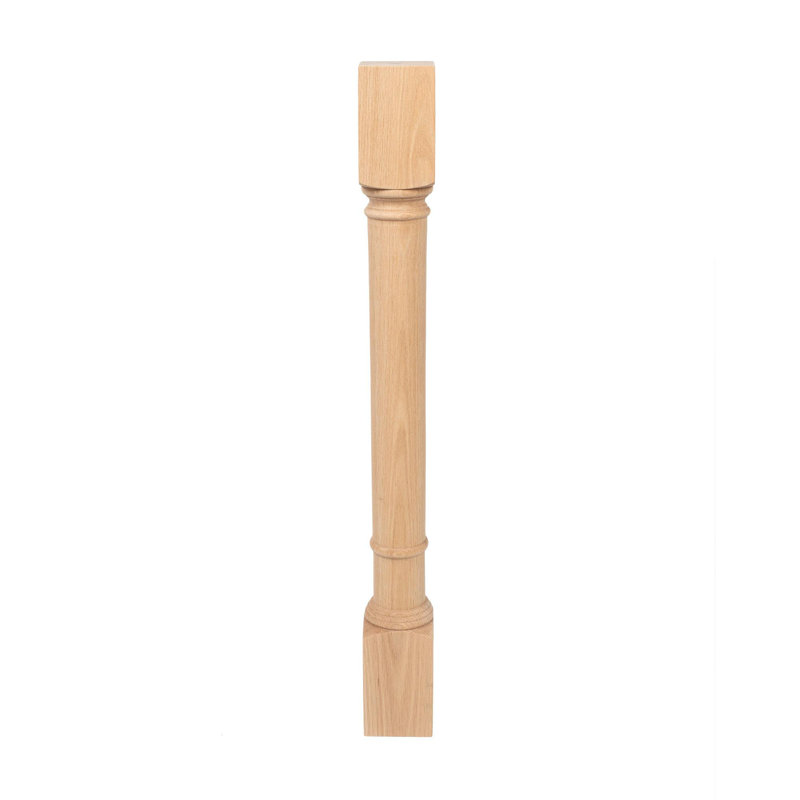 Pieds pour îlot de colonne Behre, H 35,25 po x l 3,75 po x P 3,75 po, Chêne