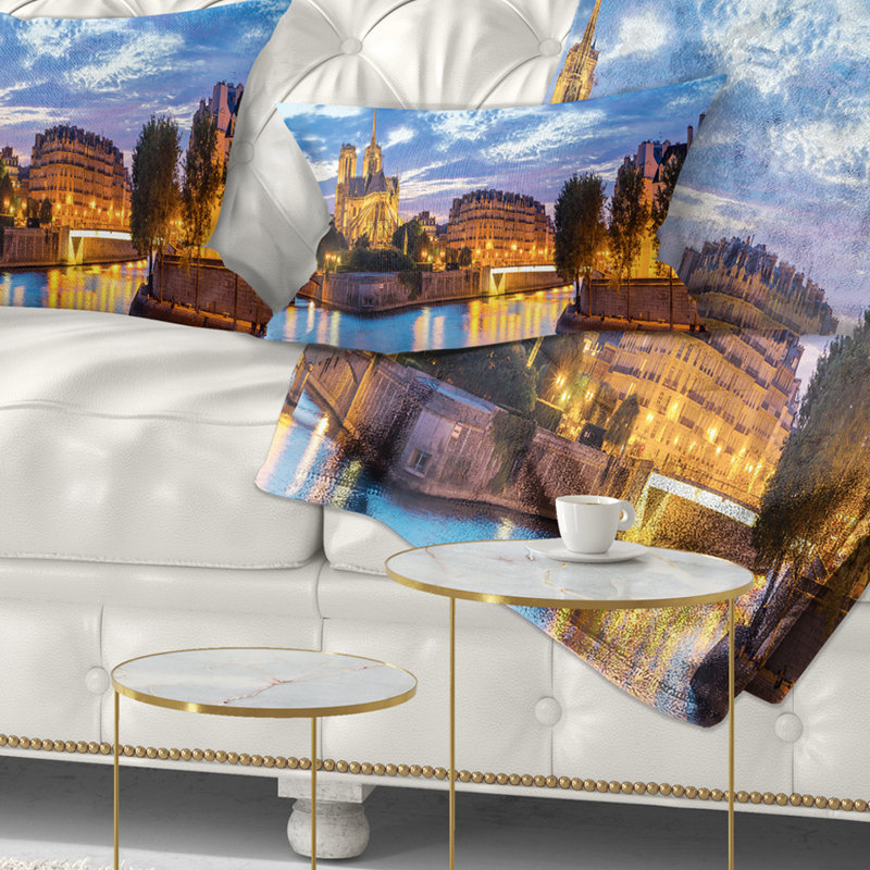 Coussin décoratif cathédrale Notre Dame