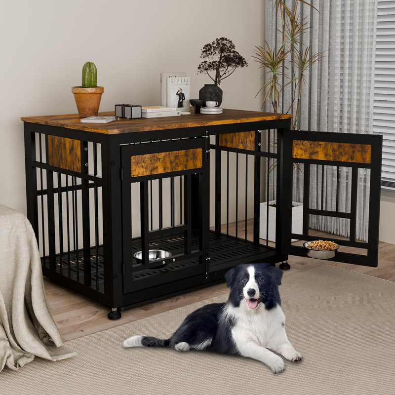 Caisse pour chien 38 po, Noir, H 27,7 po x l 38,2 po x P 26 po