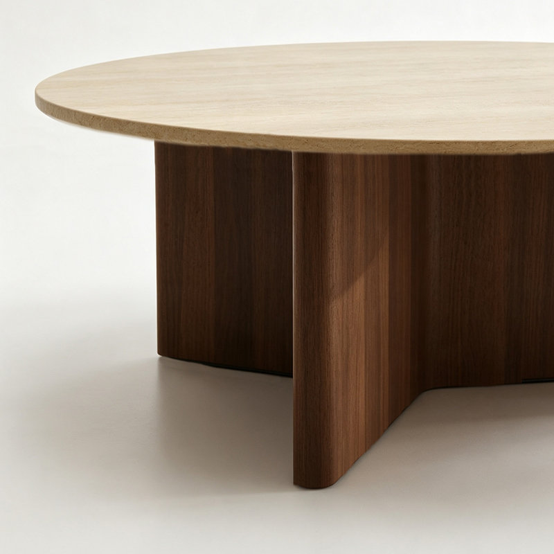 Engelman, Beige / brun noisette, H 14,96 po x l 31,49 po x P 31,49 po