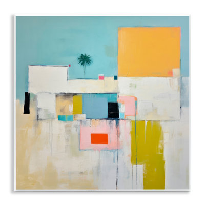 Art mural abstrait tropical par Irena Orlov